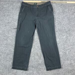 Bass Pants Mens Size 38x32 Dark Gray Cargo Chino Relaxed Fit Utility